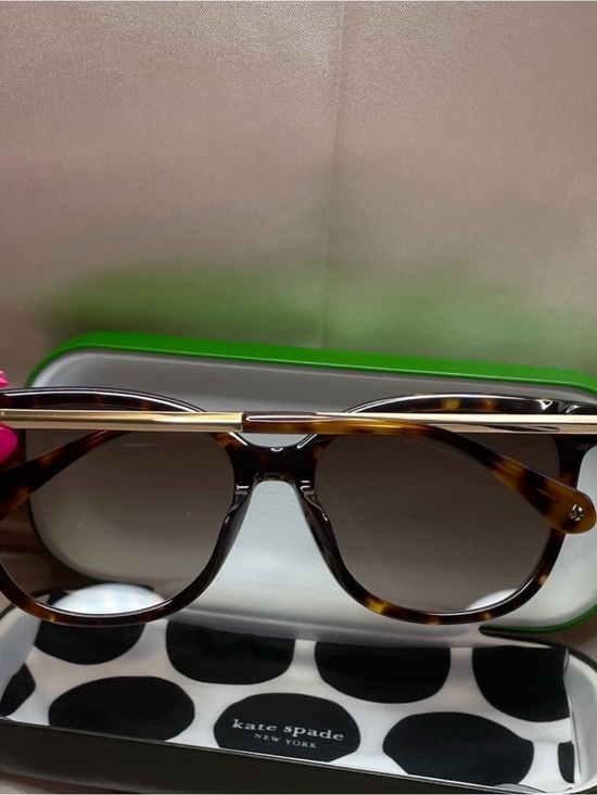 kate spade Tortoise Brown Gradient Lens Cat-Eye Sunglasses NWT main image 8